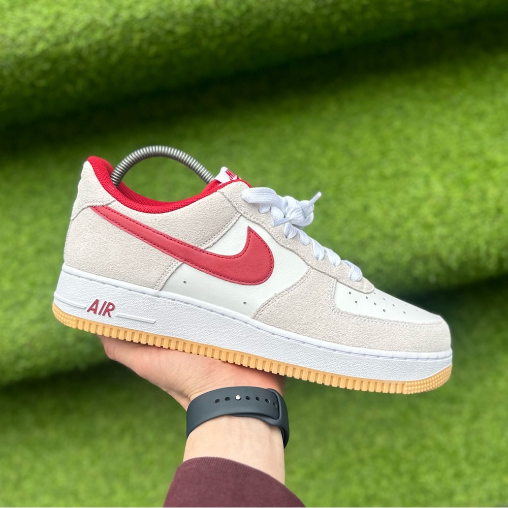 Brand New Shoes Nike Air Force 1 Low ’07 LV8 White Red Men’s Authentic Sneakers